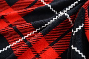 Mikroplüss ágyneműhuzat ALBURY piros Ágyneműhuzat mérete: 70 x 90 cm | 140 x 220 cm