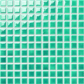 Kerámia mozaik Premium Mosaic light green 30x30 cm fényes MOS23LGR