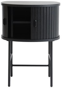 Fekete éjjeliszekrény Nola – Unique Furniture