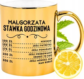 Prémium Arany Csillogó Bögre Margitnak Ajándék Nyomtatott Fotóval