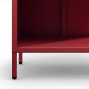 Könyvespolc MARIO, 500 x 1800 x 350 mm, Modern: piros