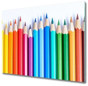 Üveg vágódeszka színes ceruzák 60x52 cm