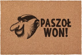 Lábtörlő Paszov Won orrszarvú Janusz az ajtóhoz Kókusz ajándék 60x40