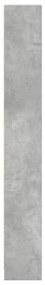 betonszürke szerelt fa könyvespolc 40 x 24 x 176 cm