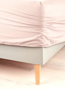 Homa jersey gumis lepedő TOP light pink