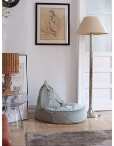 Mentazöld bársony gyerek babzsákfotel Bunny – Wigiwama