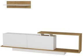 TV asztal/szekrény Atos (fehér + dió). 1063152