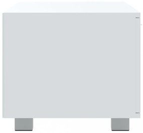 fehér szerelt fa TV-szekrény 120 x 40,5 x 35 cm