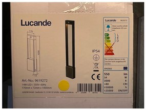 Lucande Lucande - LED Kültéri lámpa érzékelővel TEKIRO LED/14W/230V IP54 LW0823