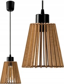 Fa Lampás Függőlámpa Led E27 Nappaliba, Szobába, Díszvilágítás