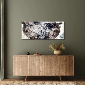 Kép - pezsgő a jégben (120x50 cm)