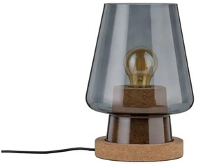 Paulmann 79736 - 1xE27/20W IBEN asztali lámpa, 230V, füstszínű