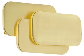 Modern fali lámpa sárgaréz LED-del, 3 fokozatban dimmelhető - Dias