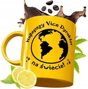 Arany Prémium Bögre Igazgatóhelyettesnek Ajándék Nyomtatott Fotóval