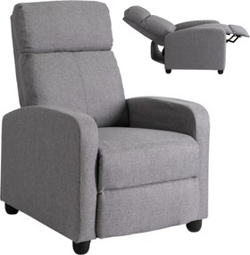 Dönthető fotel szürke, DANNY