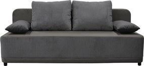 Kihúzható heverő, szürke, SENTY