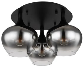 Globo 15548-3D - Felületre szerelhető csillár MAXY 3xE27/40W/230V fekete