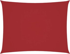 vidaXL piros téglalap alakú oxford-szövet napvitorla 2,5 x 3,5 m
