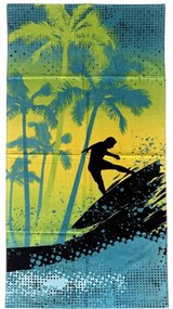 Strand fürdőlepedő FUNNY SURF 70x140 cm