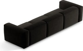 Fekete kanapé 364 cm Bergamo – Cosmopolitan Design