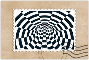 Poszterek 60x40 Absztrakt fekete-fehér