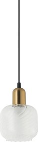 Italux modern függeszték lamezia antik bronz fehér fekete átlátszó itxpnd-67594-1-brocl