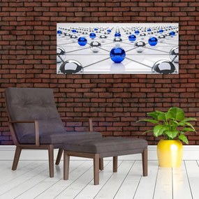 Összekapcsolt gömbök képe (120x50 cm)