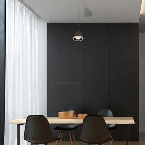 Csillár zsinóron OVAL 1xE27/60W/230V fekete