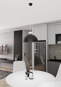 Emibig modern függeszték lunaro fehér fekete emi1472/1l