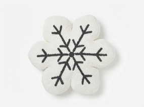 Díszpárna SNOWFLAKE 35x35 cm, fehér