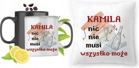 Kamilia Varázsbögre Nyomtatott párna szett fényképpel