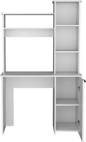 Polcos íróasztal tárolóval 98,5x45,3x162,5cm barna FUR1233-2