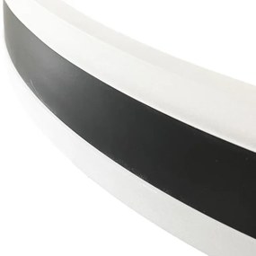 LED Dimmelhető felületre szerelhető csillár LED/86W/230V 3000-6500K fekete + távirányítás