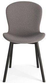 MAZZONI EXPORT FIORA Világosszürke Taupe (Basel 34 szövet) - MODERN LOFT KÁRPITOZOTT SZÉK NAPPALIBA/ÉTKEZŐBE