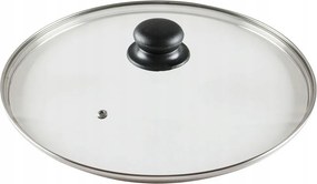 Univerzális Üvegfedő Serpenyőhöz, Szellőzővel 30 CM
