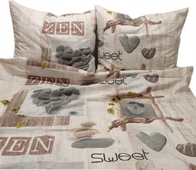 Ágynemű garnitúra párnahuzat 160x180cm 2x párnahuzat 70x80cm 100% pamut