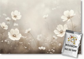 Fotótapéta Flizelina Természet Rét Kert Virágok Köd 200x140 ragasztó