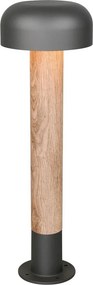 TRIO 562560135 FRASER Modern Kültéri Állólámpa Sötét Fa, Világos Fa E27 IP44