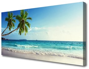 Vászonkép Seaside Palm Beach Landscape 100x50 cm