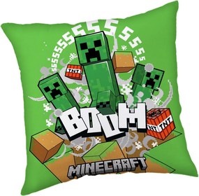 Minecraft Creeper Boom párna, díszpárna 40 x 40 cm