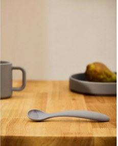 Világoskék-narancssárga műanyag-szilikon gyerek kanál szett 2 db-os Lili – Kave Home