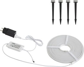 Okos LED szalag 5 méter CCT 30W 350 lm 2700 - 6500K IP44, földelő tüskékkel