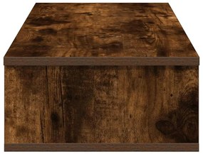 Falipolc fiókokkal füstölt tölgy 80x31x17 cm műszaki fa