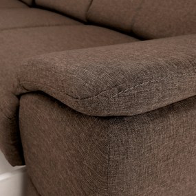 Ülőgarnitúra, szövet szürke-barna Taupe, SEGORIA LUX