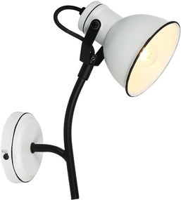 Candellux Zumba oldalfali lámpa 1x40 W fehér 91-72122