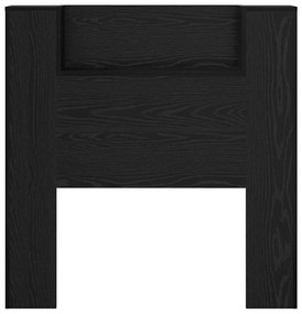 Fejtámla polcokkal Fekete tölgy 100 x 15 x 103,5 cm Faanyag