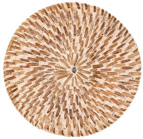 Natúr színű rattan poháralátét szett 6 db-os - Tiseco Home Studio