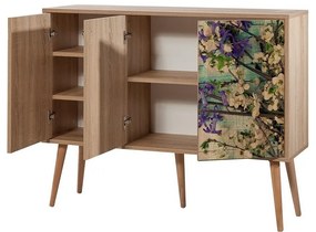 Mega Flowers Sonoma Oak szekrény