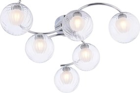 Dar Lighting modern mennyezeti lámpa nakita csiszolt króm darnak6450-20
