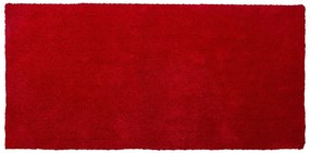 Piros hosszú szálú szőnyeg 80 x 150 cm DEMRE Beliani